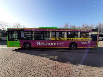 Buswerbung in Thüringen - Netkomm