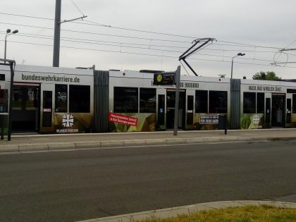 Bahnwerbung in Erfurt