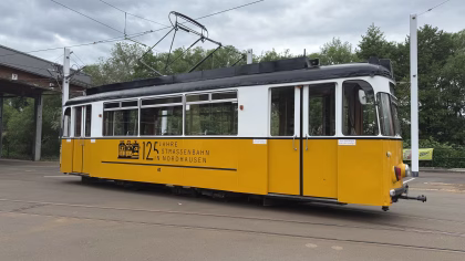 Gelbe Bahn des Straßenbahnfreunde Nordhausen e.V.