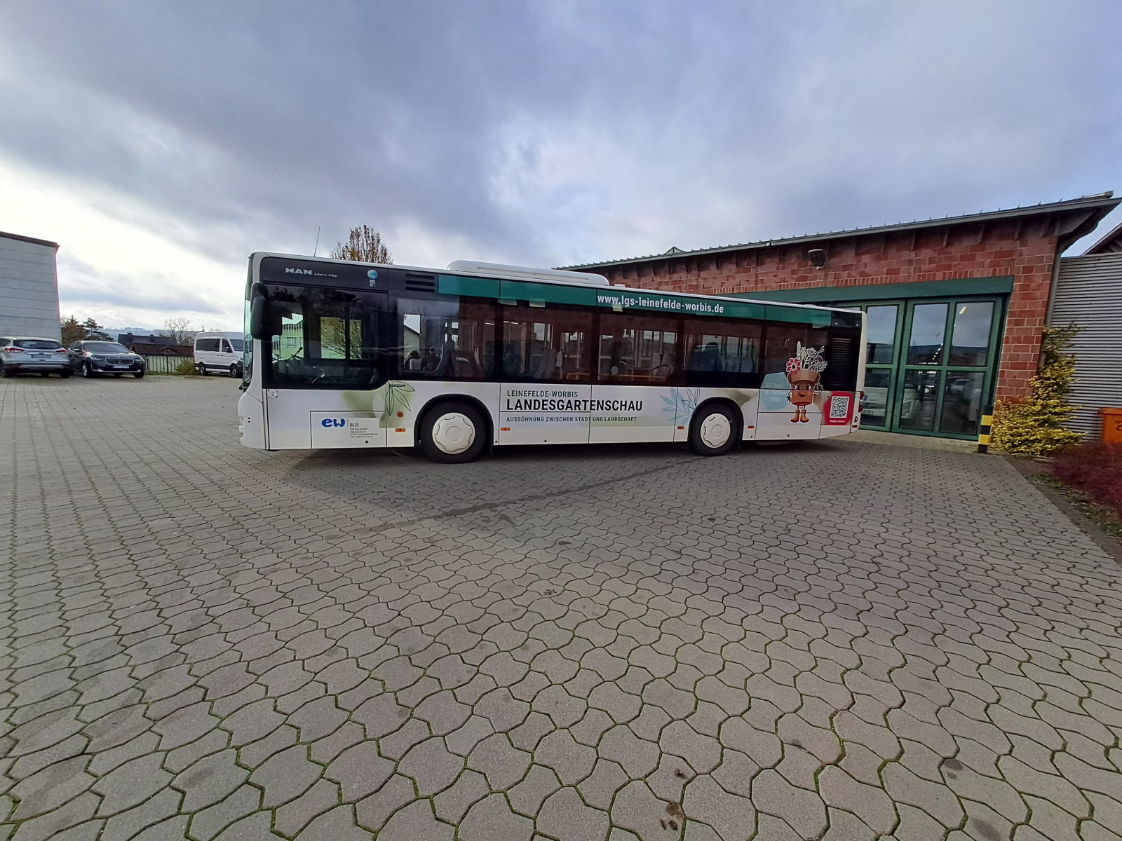Außenansicht des Werbebusses der Landesgartenschau Leinefelde-Worbis gGmbH
